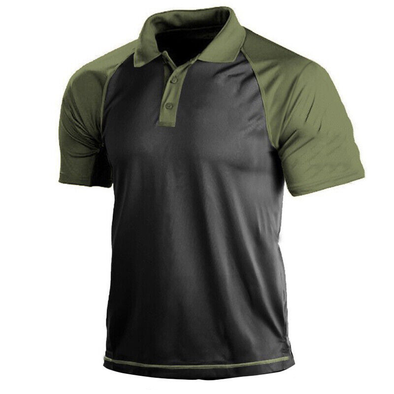 Men's Outdoor 3D Digital Polo Shirt with US Flag