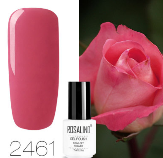 ROSALIND 10ml Pink Eco-Friendly UV Nail Gel (24 Colors) Karis Fashions