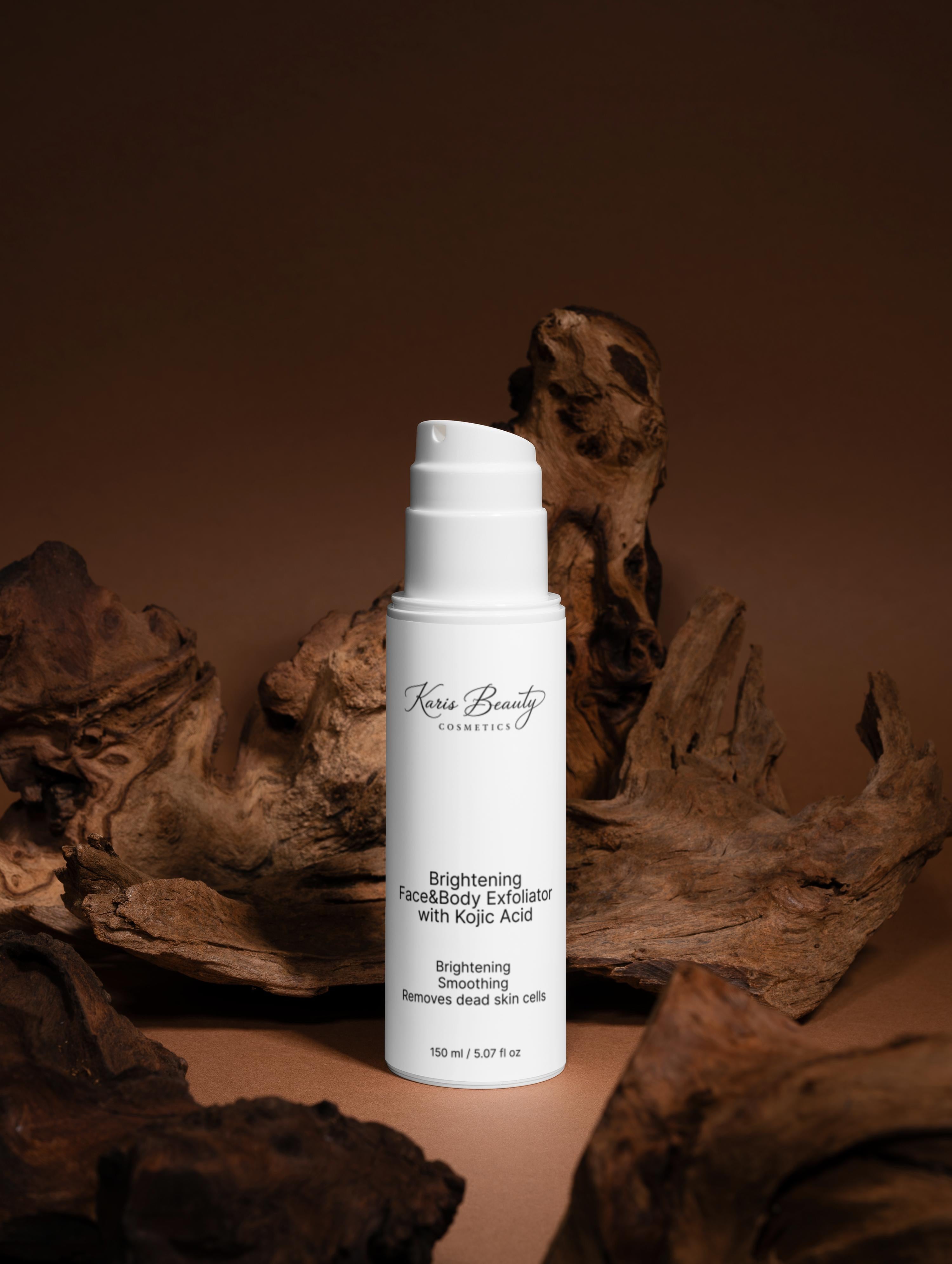 Brightening Face & Body Exfoliator with Kojic Acid