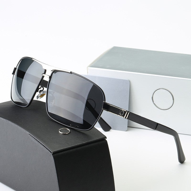 New Men's Polarized Sunglasses Fashion Square Frame