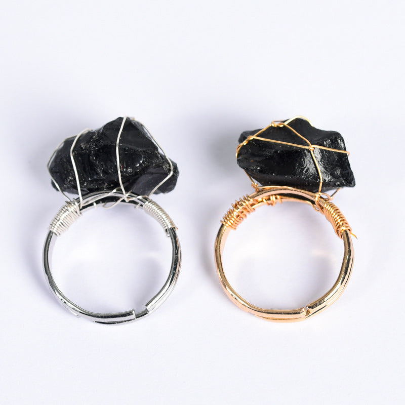 Natural Amethyst Adjustable Fashion Ring Karis Fashions
