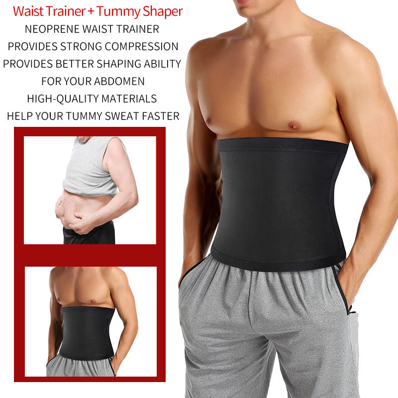 Men's Sauna Body Shaper Waist Trainer Slimming Belt Karis Fashions