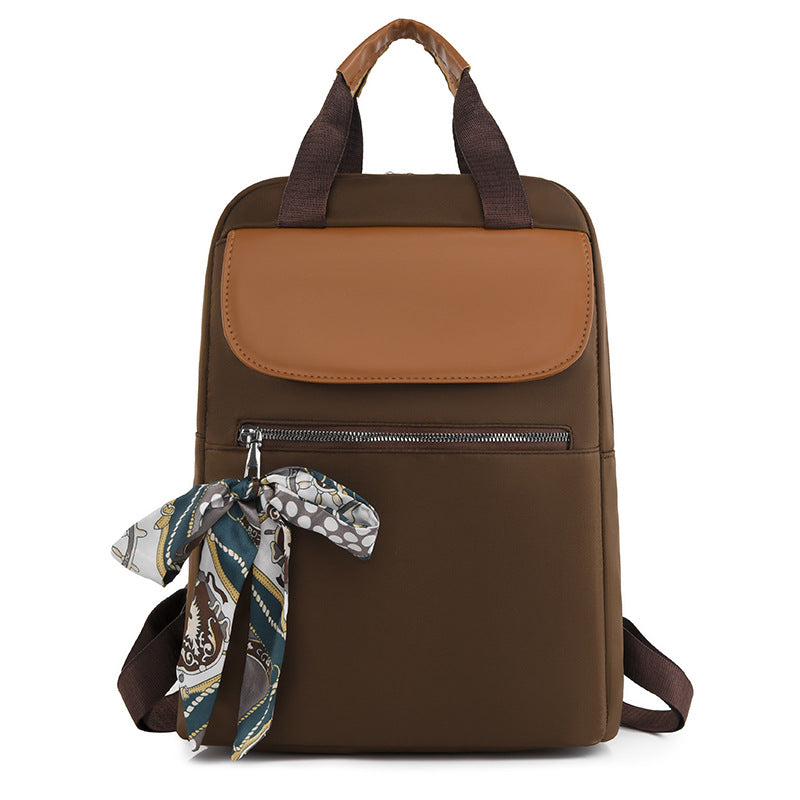 Women's Waterproof Oxford Cloth Large-Capacity Backpack