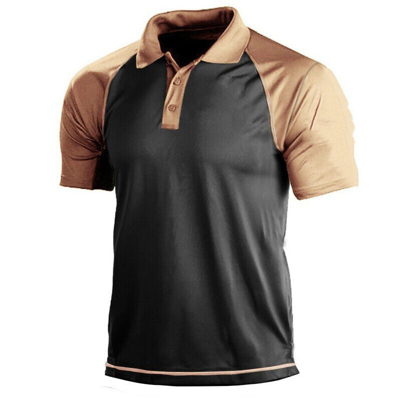 Men's Outdoor 3D Digital Polo Shirt with US Flag