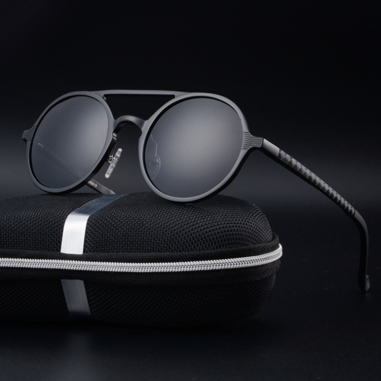 Men's Polarized Sunglasses - Vintage Round Frame