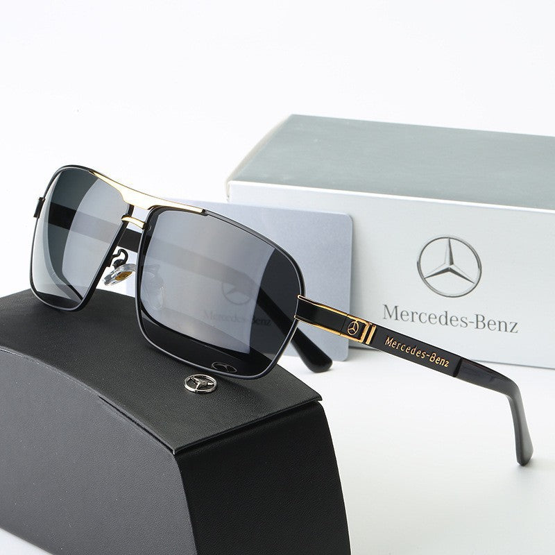 New Men's Polarized Sunglasses Fashion Square Frame