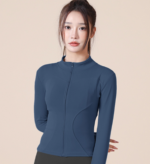 Women's Stretchy Zip-Up Long Sleeve Sports Jacket Karis Fashions