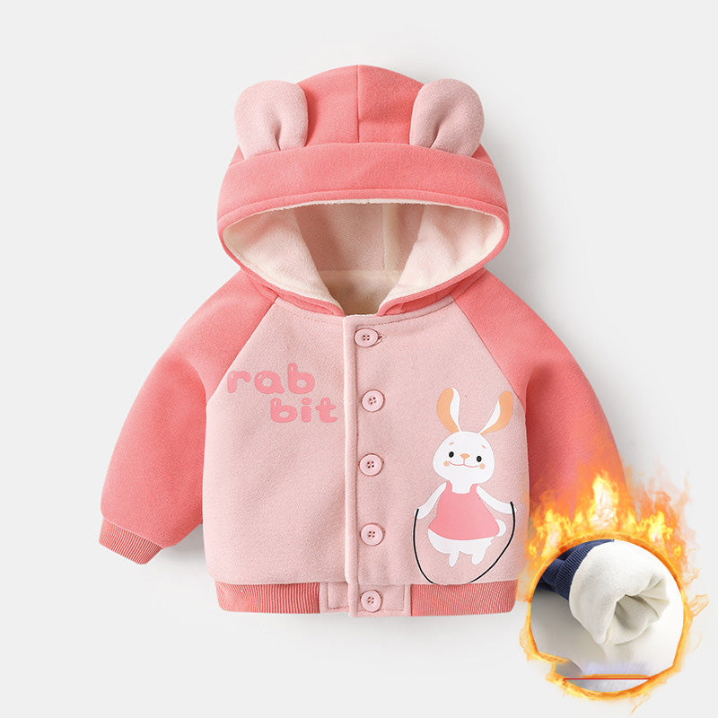Baby Fleece Hooded Jacket for Boys and Girls Winter Karis Fashions